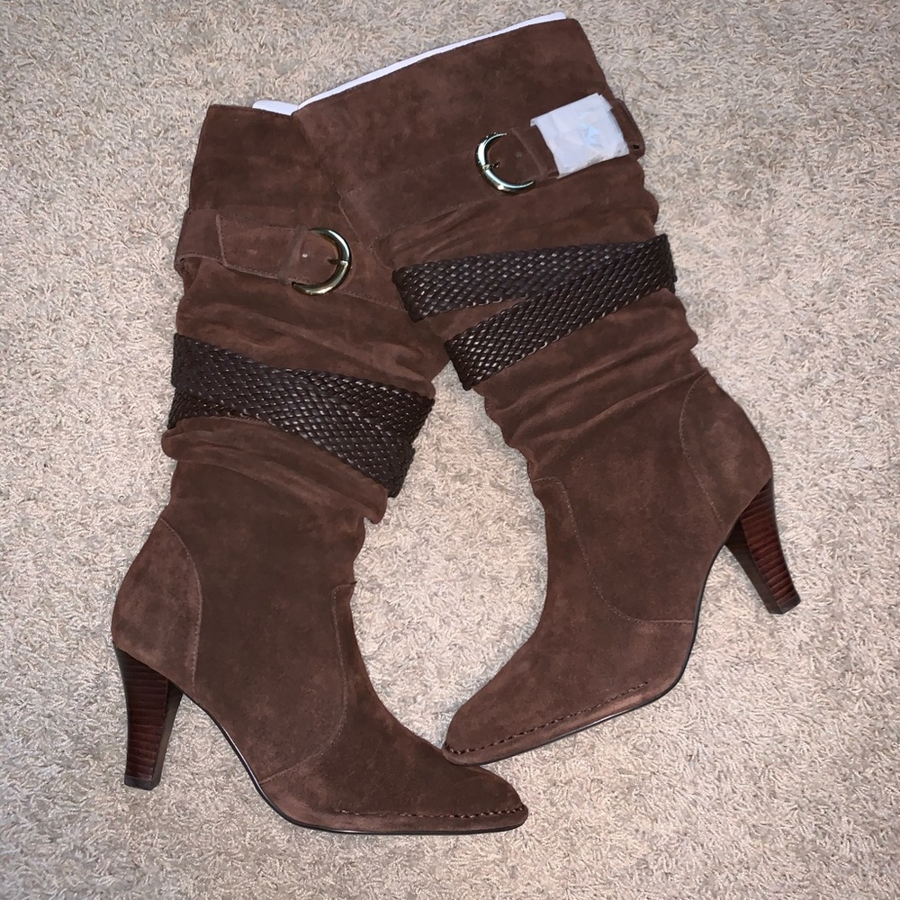 “Hot in Hollywood” Brown Slouchy Suede Boots